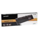 A4Tech Klaviatūra KV-300H A4TKLA39976, 43.6cm, 12.4cm, 2.2cm, USB, membrāna, 2 USB porti, ergonomisks dizains