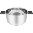 Resto Kastrul 92204 4.4L, L&auml;bim&otilde;&otilde;t: 22 cm, Kuju: &Uuml;mmargune, Materjal: Bakeliit, Roostevaba teras, K&auml;epidemed: Ergonomilised