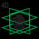 4D Zaļais lāzera līmeņrādis ar Statīvu un Piederumiem, 25 m, 2 akumulatori, precizitāte ±3 mm/10 m, YATO YT-30415