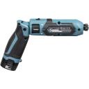 Makita smūginis gręžtuvas TD022DSE, 7,2 V, 1,5 Ah, 0-2450 aps./min, 220 in.lbs sukimo momentas, 1/4" &scaron;e&scaron;iakampis