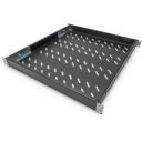 Digitus Rack plaukts DN-97647, 48.2cm, 50cm, 4.45cm, 1U, melns, stiprinā&scaron;anas sliedes 500-780mm