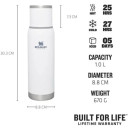 Termoss The Adventure To-Go Bottle 1L balts; 2810819008 STANLEY
