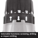 Bezvadu trieciena urbjma&scaron;īna TE-CD 18/2 Li-i +64, EINHELL, 4514221, 2 ātrumi, 44 Nm griezes moments, 2x2.0 Ah akumulatori, 64 piederumu komplekts