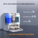 Ezviz RS20 Pro CS-RS20-PRO-PGA2 Nutikas Tolmuimeja Märgpuhastuse ja AI Kaameraga, 7200Pa Võimsus, Isepesuv Alus Valge