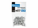 50 gab. M4 0.5-2.0 mm alumīnija kniedes uzgriežņu komplekts, GEKO, G02911D