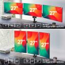 Onkron monitorių laikiklis, G280-B, 13-32 coliai, 1-8 kg (x3), VESA 75x75, 100x100 mm, nuolydis -45&deg; iki +90&deg;, sukimas 180&deg;