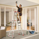 Universalios kopėčios M80 / aliuminis / 4x5 pakopos 037520007 HAILO