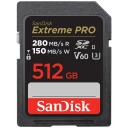 Sandisk m&auml;lukaart SDSDXEP-512G-GN4IN, 512 GB, SDXC, UHS-II, 280 MB/s, 150 MB/s, Class 3, V60, Class 10