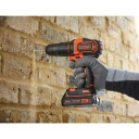18V gręžtuvas ir priedai 2x1.5Ah 400mA 78 priedų rinkinys dėžėje BCKSB04-QW BLACK DECKER