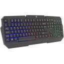 White Shark Klaviatūra DAKOTA-US, 104/105 klavi&scaron;ai, membraninė, LED ap&scaron;vietimas, USB, juoda