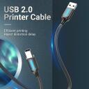 Vention USB 2.0 A Male к B Male кабель 2M COQBH, 2м, 0.48Gbit/s, прямой разъем, черный, PVC