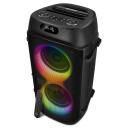 Portatiivne Bluetooth k&otilde;lar PS-850 100 W RMS TWS FM USB microSD LED ekraan 8000 mAh Must SV-022679 SVEN