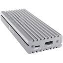 Raidsonic | Icy box SSD cietā diska korpuss | IB-1817Ma-C31, 10 Gbit/s, 1x M.2, Sudraba, Alumīnijs, Datu indikators