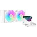 Deepcool vedelik CPU jahuti LT240 WH ARGB R-LT240-WHAMNC-G-1, 240 mm, 72,04 cfm, 2 ventilaatorit, 38,71 dBA, Anti-leak Tech