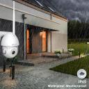 Tellur viedā WiFi āra kamera TLL331451, 3MP, Ultra HD, 0&deg;~+120&deg; slīpums, 0~350&deg; panoramē&scaron;ana, IP65