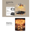 Elektriskais gaisa fritieris ar 3D konvekciju viedais ar aplikācijas vadību 1550 W 6 L balts Essential BHR8588EU Xiaomi