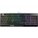 MSI Klaviatuur VIGORGK30US, RGB LED taustvalgus, 6-klahviline rollover, USB, must, 1.8 m kaabel, QWERTY