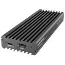Raidsonic Icy Box SDD cietā diska korpuss IB-1817MC-C31, 10 Gbit/s, 1 x M.2, pelēks, USB-C 3.1