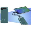 Navitel PWR20 MX Green PWR20 MX Green, 20000mAh, 3.7V, 74Wh, 2xUSB-A, kahepoolsed USB-C, mikro-USB