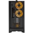 Montech Korpus HS01 PRO (B), Midi Tower, 2x USB 3.0, 2x 120mm tagumise ventilaatorid, 3x 120mm alumised ventilaatorid