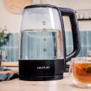 Cecotec Tējkanna ThermoSense 320 Clear 169, 2200 W, 1.7 L, stikls, 360&deg; rotējo&scaron;a pamatne, melna/caurspīdīga