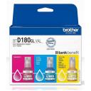 Brother Tinte, BTD180CLVAL, 3-pack, 5000lpp, oriģināls, dzeltena, zila, magenta