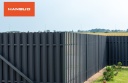 Профилированные металлические штакеты Polo PMx2 RAL7016 (матовый cерый антрацит) POLO_PMx2_RAL7016