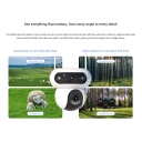 EZVIZ HB90/SP lauko PTZ saugumo kamera 4MP+4MP WiFi saulės panelė Balta