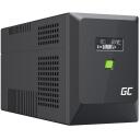 Green Cell katkematu toite UPS, UPSLM900, 1.5 kVA, 900 W, 4 AC v&auml;ljundit, AVR, Pseudo sine, 12 V, 9 Ah