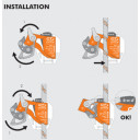 Žumārs kājas QUICK TREE ASCENDER RIGHT FOOT, izmērs: Labais, 8057733300930 CLIMBING TECHNOLOGY