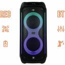 Manta Bevadu skaļrunis SPK0805B140, 140 W, 2 x Mikrofons, AUX, USB, Akumulators, Bluetooth, LED apgaismojums