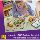 Lego Augalų kavinė ir gėlių parduotuvė 42671, 1138 dalys, 4 mini figūrėlės, 15cm, 32cm, 13cm