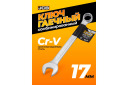 Kombinētā uzgriežņu atslēga 17 mm, JCB, JCB-75517, CrV, 12 malas