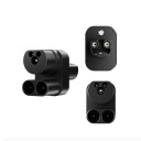 EV Charge CCS2 Tesla adapteris, skirtas 120A nuolatinės srovės (DC) Tesla įkrovimui per CCS Combo 2 jungtį, juodas