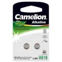 Camelion Aku AG10-BP2 12050210, 2 tk, LR54, 1.5V, 80mAh, Alkaline, ilma elavh&otilde;beda