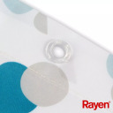 Dušo užuolaida Rayen, 180x200cm, balta/mėlyna 01234701 RAYEN