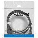 Lanberg Toitekaabel CEE 7/7 kuni IEC 320 C13 CA-C13C-11CC-0018-BK, 1.8 m, 10 A, must, VDE