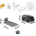 STIGA A 100V robotizēts zāles pļāvējs GPS RTK AI kamera bez vadiem līdz 10000m&sup2; 26cm 25.2V 12Ah 2400rpm 30 zonas 2R9117028/ST1