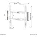 Neomounts настенный крепеж WL30-550BL14 для телевизоров 40-75" до 50 кг, VESA 100x100-400x400 мм, глубина 2,3 см, черный