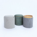 Tumba / galds HIRO D34,5xH37cm, zaļ&scaron;, ar uzglabā&scaron;anās vietu un paplāti 88559