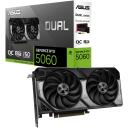 Asus Videokaart DUAL-RTX5060-O8G 8GB GDDR7, 3840 CUDA tuuma, 2 ventilaatorit, PCIe 5.0, 7680x4320, SFF valmis