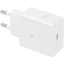 Samsung Adapteris EP-T4511XWEGEU, 45W, USB Type-C, balta krās., 100-240V, 5V, 9V, 15V, 20V, 1.80m vads, dro&scaron;ība