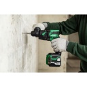 Bezvadu rotācijas āmurs SDS-Plus, HIKOKI, DH18DPBWPZ, 18 V, bezsuku motors, 2 režīmi, ergonomisks rokturis