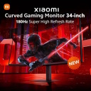 Gaming curved monitor 34&Prime; WQHD 3440&times;1440 180 Hz 1 ms FreeSync Premium G34WQi Black ELA5454EU Xiaomi