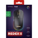 Trust USB optinė pelė GXT 925 REDEX II 25125, 10000 DPI, 6 mygtukai, 1.8m laidas, juoda spalva, RGB ap&scaron;vietimas