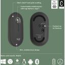 Logitech USB optiline hiir M350S 910-007015, 4000 DPI, 3 nuppu, RF traadita + Bluetooth, AA aku