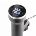 Sous-vide cirkulators 1000 W ar 1 programmu ar LED displeju melns nerūsējošā tērauda 01310 Caso