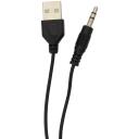 Sbox Akustika SP-203B, 2.0, 2 x 2,2 W, 100 Hz - 20 kHz, >=80 dB, 2 x 52x52x52 mm, 5 V, 3,5 mm + USB, 0,6 m