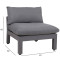 Modulinė sofa FLUFFY vidurinė dalis, pilka 13791 HOME4YOU