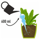 Trīskār&scaron;s laistī&scaron;anas globuss, BIOOGROD, 720992, caurspīdīgs zaļ&scaron;, 600 ml